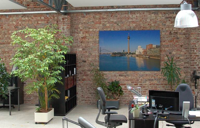 Schallabsorber-Bild im Büro an der Wand Einsatz von Akustikbildern im Innenraum